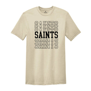 Team Mascot Shirt, Saints Team Shirt, Saints Football Shirt, Saints Fan Shirt, Saints School Shirt, Saints School Spirit