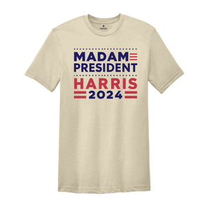 Madam President Kamala Harris 2024 Shirt, Kamala Harris 2024 Shirt, Kamala Rally Shirt, Madam President Feminist Gift