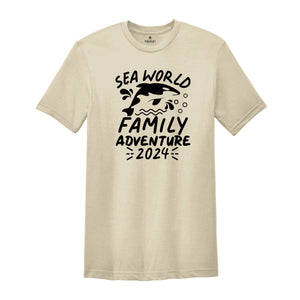 Sea World Family Adventure Tee, Sea World Matching Shirts, Sea World Trip 2024, Family Sea World Trip, Family 2024 Trip Tee, Vacation Shirt