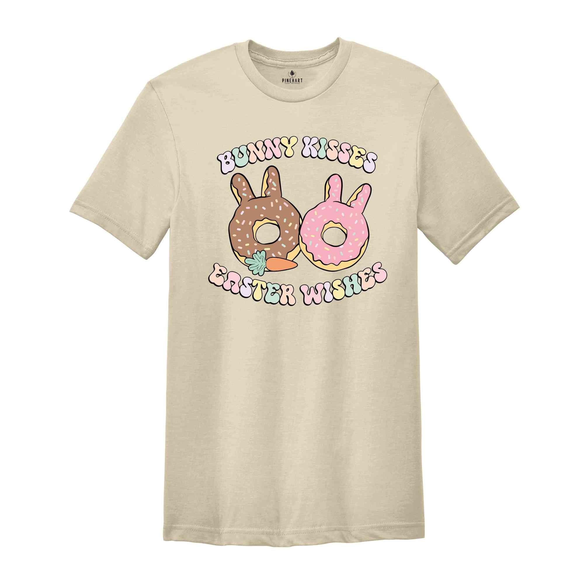 Bunny Kisses Easter Wishes Shirt, Easter Day Shirt, Easter Bunny Tee, Easter Day Gift, Cute Easter Day T-Shirt