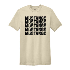 Team Mascot Shirt, Mustangs Mascot Shirt, Mustangs Fan Shirt, Mustangs School Shirt, School Spirit Shirt, Mustangs Team Shirt, Football Tee