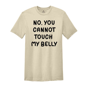 No You Can't Touch My Belly Shirt, Baby Belly Shirt, Pregnancy Tee, Pregnancy Announcement Shirt, Funny Pregnancy Saying Tee, Sarcastic Tee