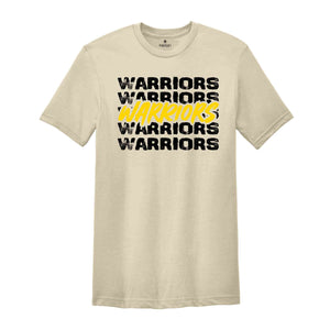 Team Mascot Shirt, Warriors Team Shirt, Warriors Football Shirt, Football Fan Shirt, Warriors School Spirit, Warriors Fan