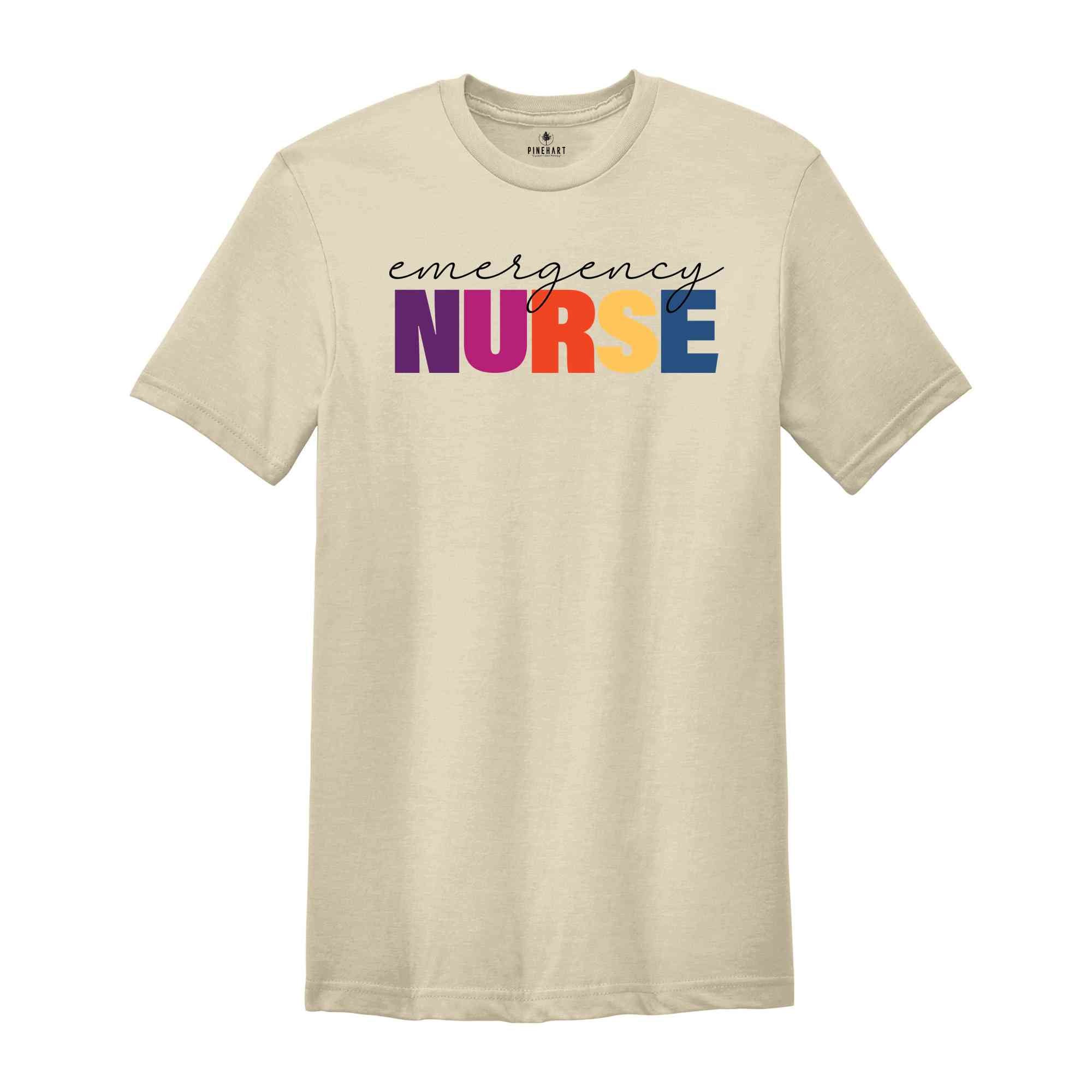 Emergency Nurse Shirt, Nursing School Shirt, Nurse Grad Shirt, Registered Emergency Nurse Gift, Emergency Department Nurse Shirt