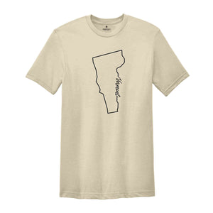 Vermont State Shirt, The USA State Shirt, Vermont USA Shirt, Vermont Map Outline Shirt, US Outline Shirt, United States Shirt