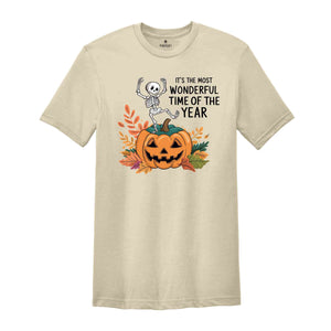 It's The Most Wonderful Time Shirt, Spooky Funny Shirt, Spooky Halloween Shirt, Retro Halloween Shirt, Garment Dyed, Fall Vibes Shirt