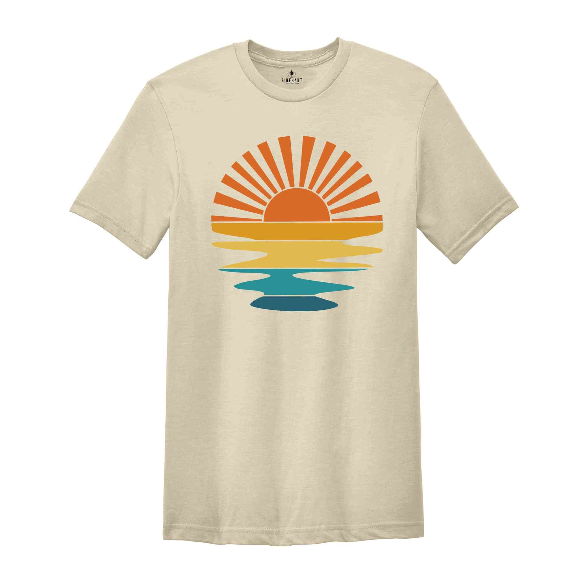 Sunset Rays Shirt, Sun Shirt, Sunshine Shirt, Sun Rays Shirt, Beachy Vibes Shirt, Trendy Summer Shirt, Sunset Shirt