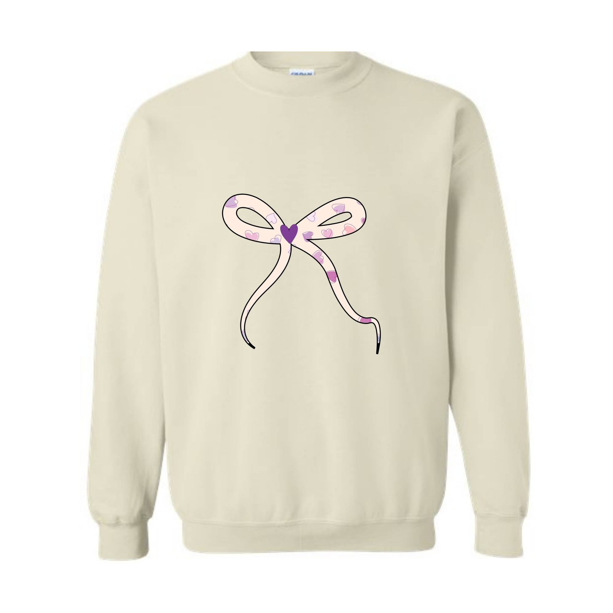 Cute Sweater , A bow sweatshirt , Lovely Sweater , Trendy Sweater , a Pink Bow Sweater , Holiday Sweater , New Year Sweater