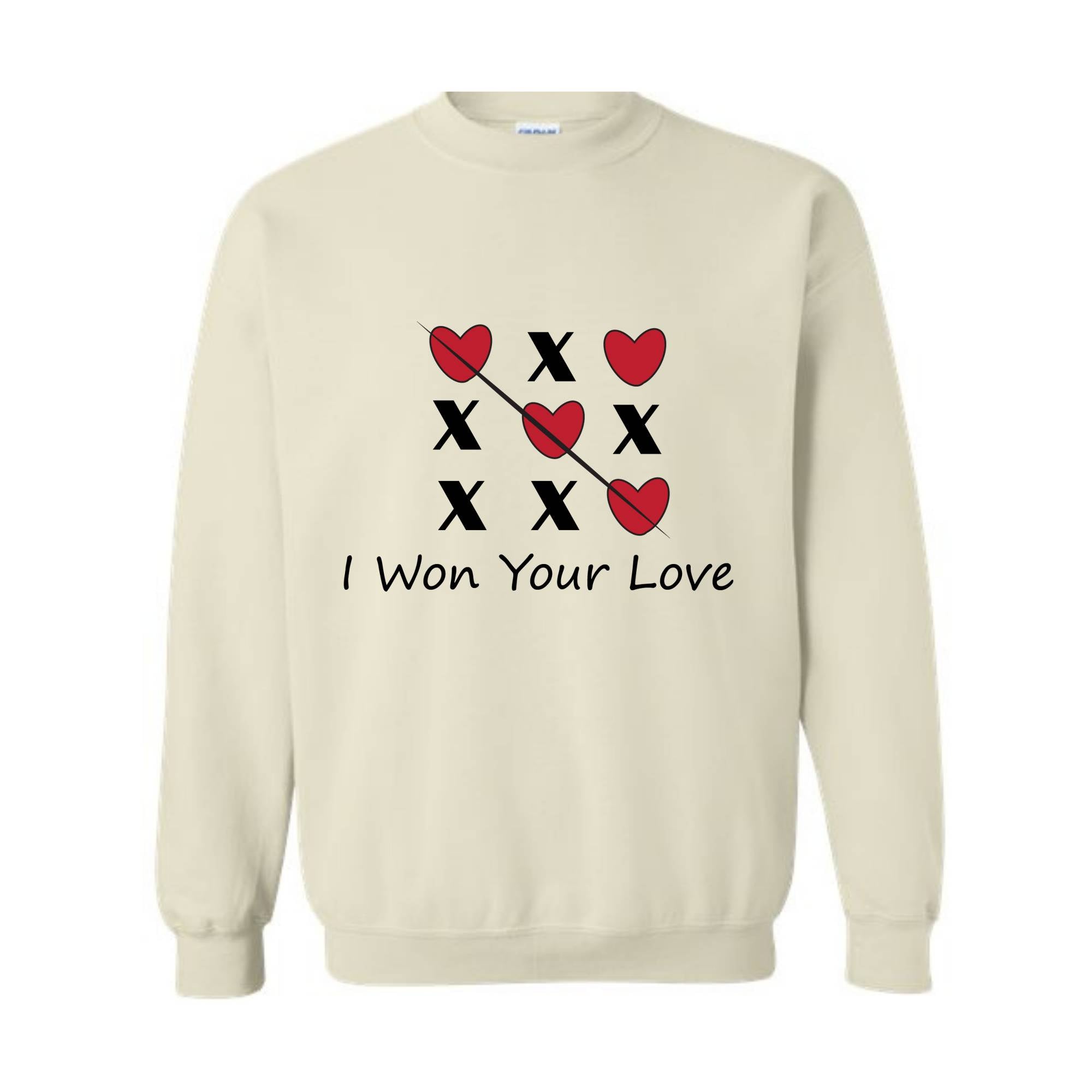 I Won Your Love Sweatshirt, Pink XOXO Valentines Day Sweatshirt, Cute Valentines Day, Trendy Valentines Day, X Love X Love Sweatshirt