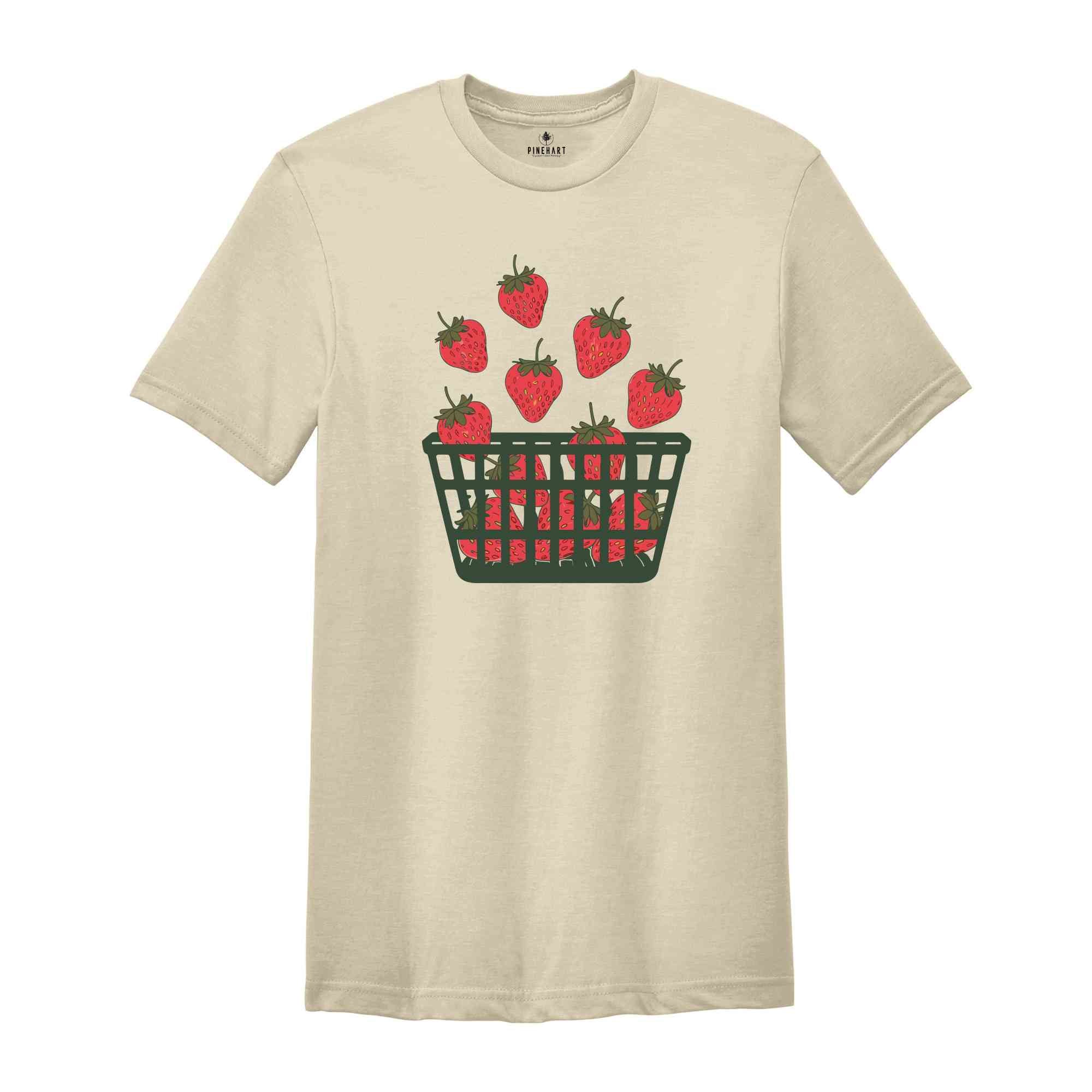 Strawberry Shirt, Foodie Shirt, Fruit Lovers Gifts, Strawberry Tee, Trending Shirt, Gardening Gifts, Summer Tee