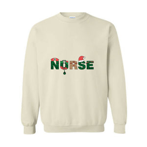 Nurse Christmas Sweatshirt, Nursing Sweatshirt, Nurse Xmas Sweatshirt, Nursing Student Gift, Nurse Gift Ideas, Holiday Nurse Gift