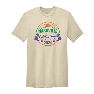 Girls Trip 2024 Nashville Shirt,Nashville Guitar Shirt,Tennessee Shirt,Nashville Girls Party Tee, Country Girl, Cowgirl Shirt