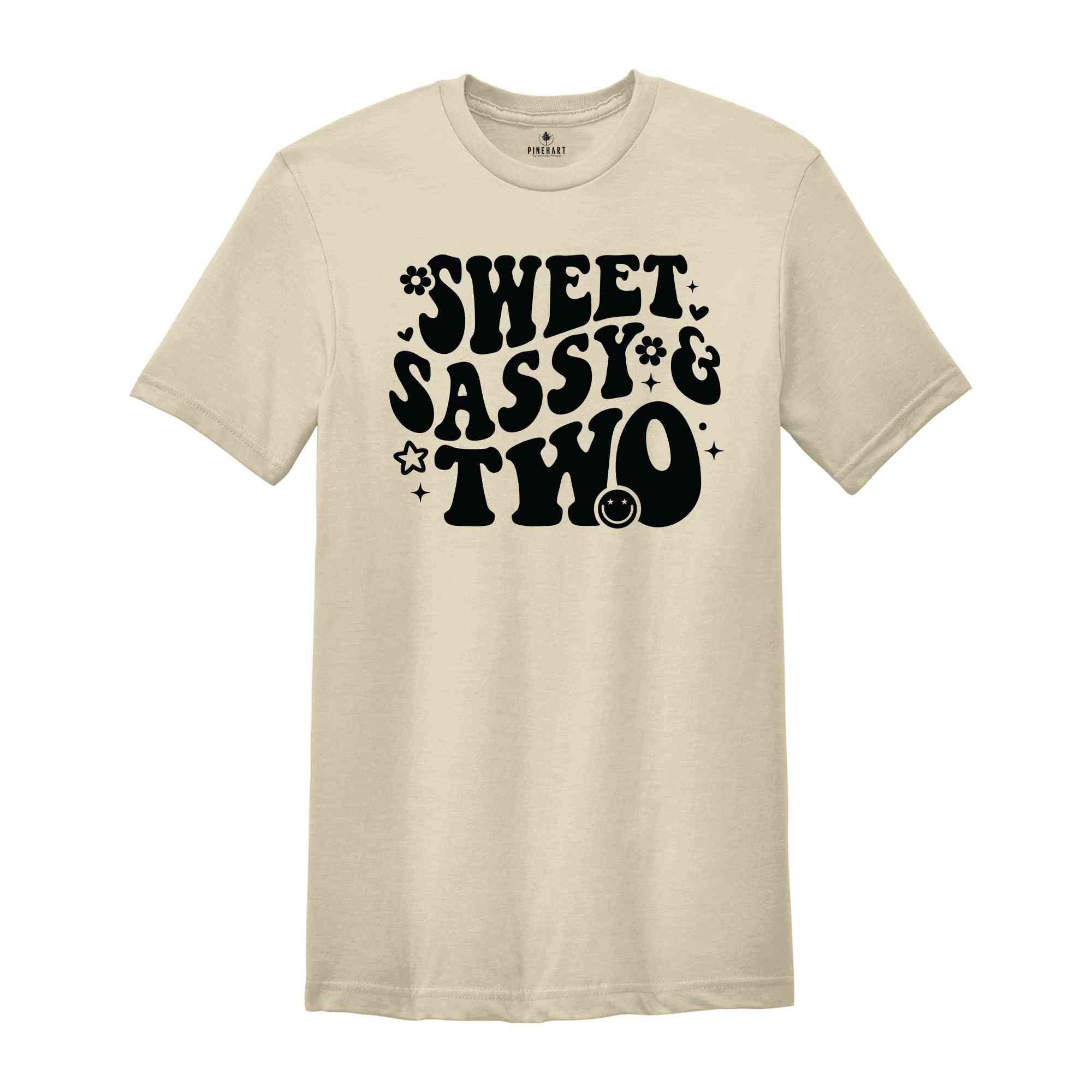 Sweet Sassy Two Shirt, Birthday Girl Shirt, Cute Birthday Shirt, Tie Dye Shirt, Birthday Party Shirt Girl, Birthday Gift, Kids Tshirt