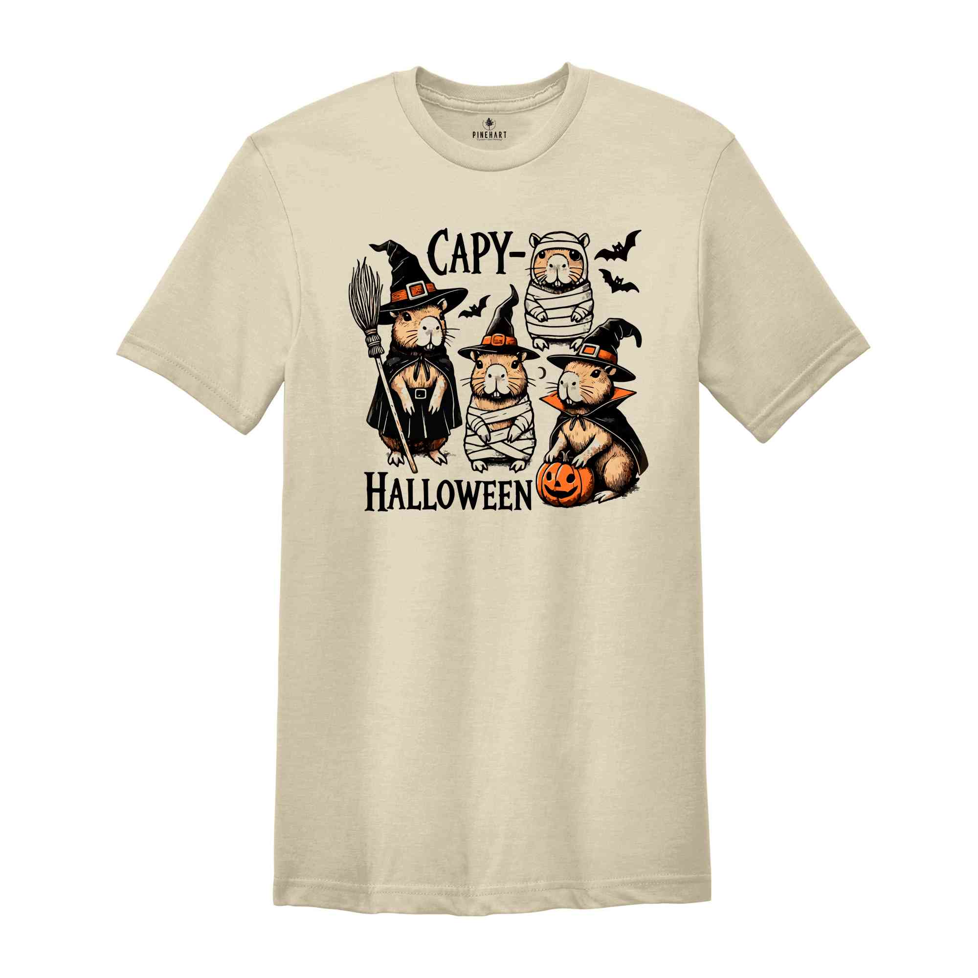 Capy Halloween Shirt, Capybara Halloween Shirt, Cute Halloween Shirt, Halloween Gift, Spooky Season Shirt, Witch Shirt, Halloween Crewneck