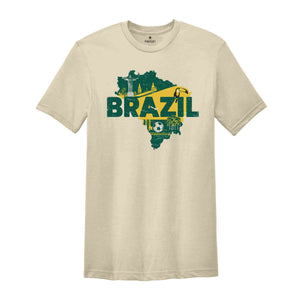 Retro Brazil Shirt, Brazil Travel Shirt, Country Travel Shirt, Shirt For Traveler, Travel Lover Gift, Travel Tee, Trip Shirt