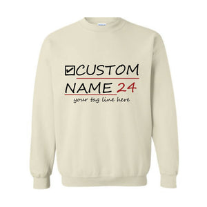 Custom Election Sweatshirt, Personalized Election Sweatshirt, 2024 American Presidential Sweatshirt, Voting Sweater