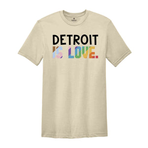 Detroit Is Love Shirt, LGBTQ Shirt, Pride Month Shirt, Equal Rights Shirt, Love Is Love Shirt, Pride Shirt, Gay Shirt