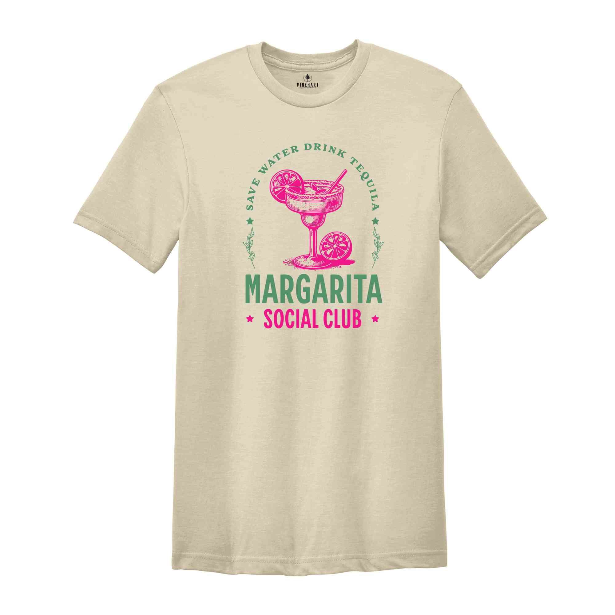 Margarita Social Club T-Shirt, Tequila Tee, Beach Girls Trip Shirt, Vacation Cruise Gifts, Bachelorette Matching Shirts