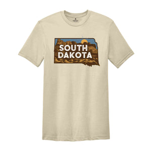 Retro State Of South Dakota Shirt, State Of South Dakota Shirt, State Shirt, South Dakota Shirt, South Dakota Lover Shirt, Family Trip Tee