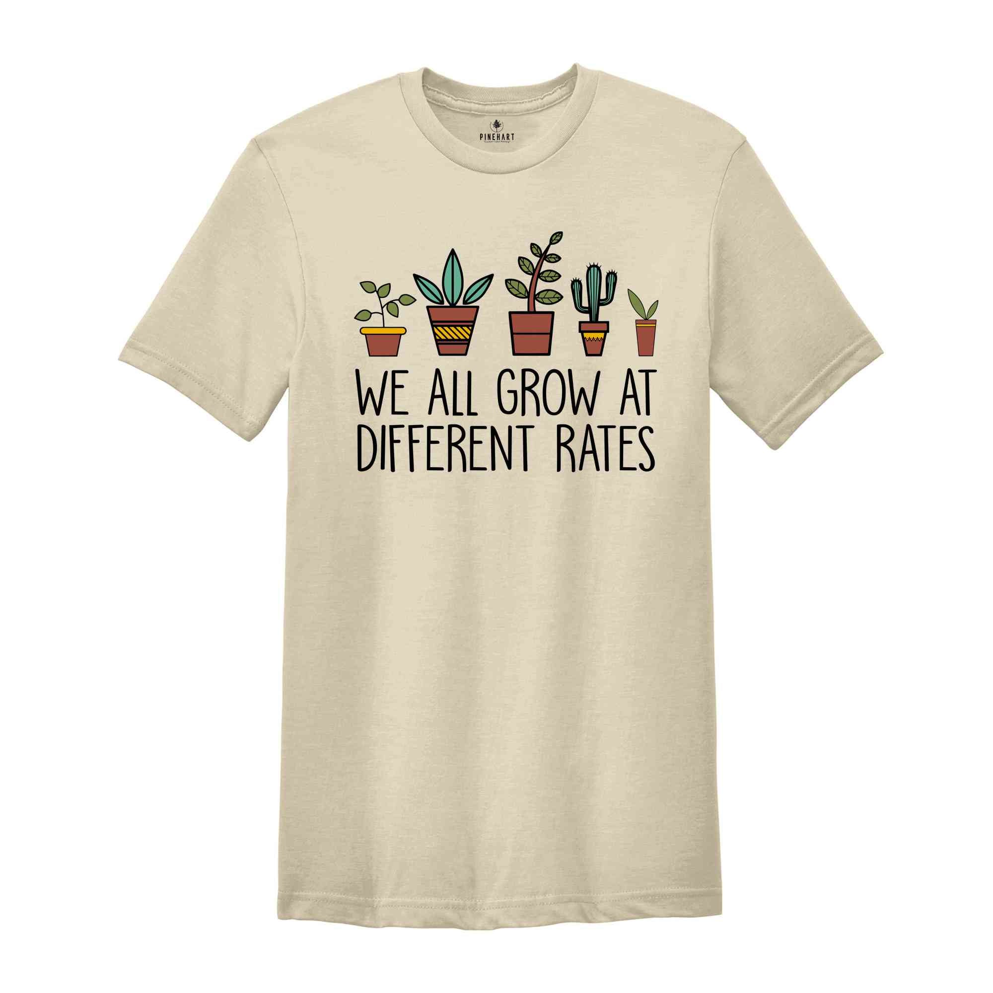 We All Grow at Different Rates Shirt, Autism Awareness Shirt, Autism Mom T-shirt, Autism Awareness, Autism Teacher Shirt, Autism Month