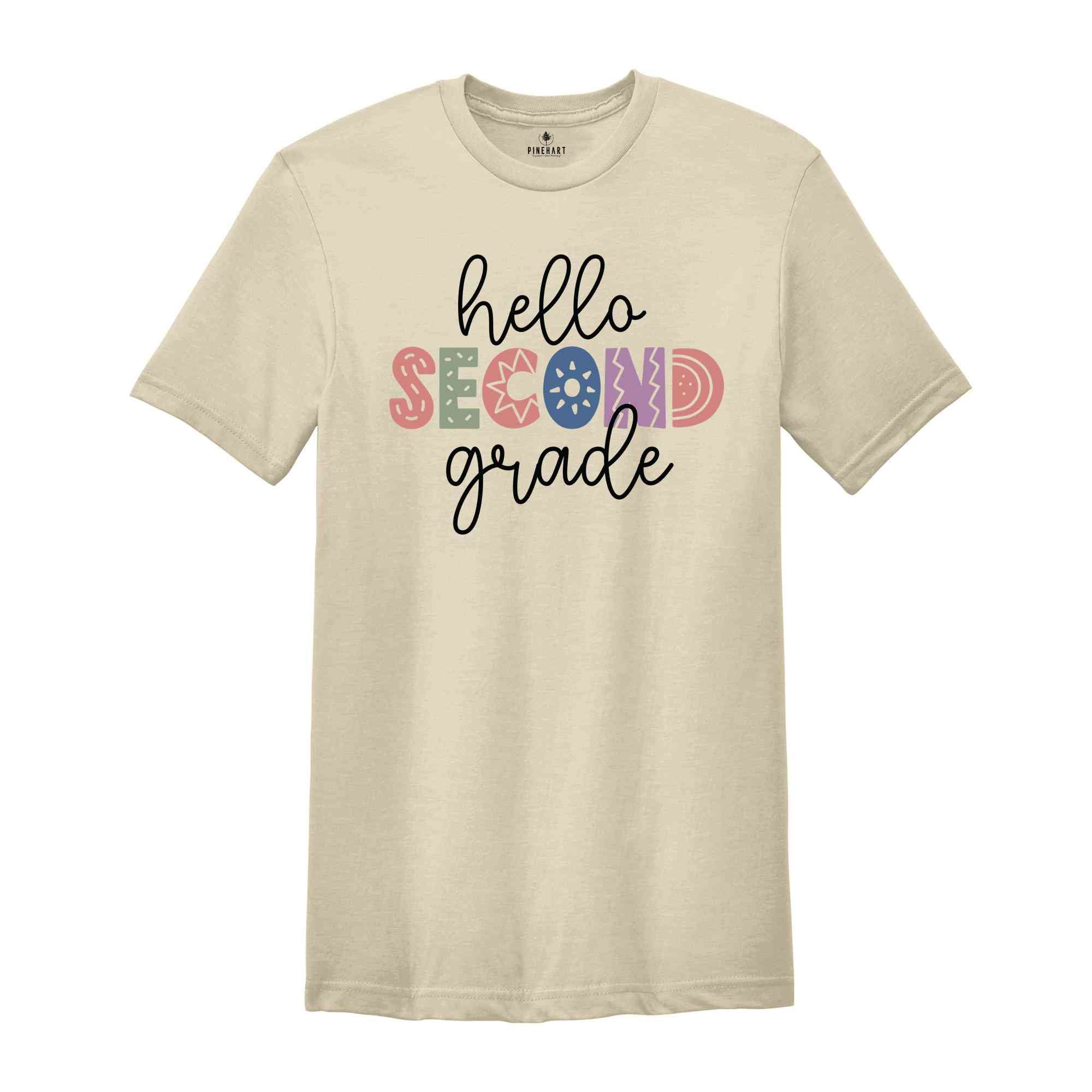 Hello Second Grade Shirt, Back To School Shirt, First Day Of School Shirt, Hello School Shirt, Grade Shirt, Teacher Shirt, School Shirt