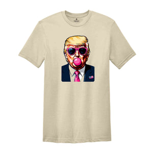 Bubble Gum Trump Shirt, Trump 2024 Shirt, Vote for Trump Shirt, Political Shirt, Election Day Shirt, Make America Great Again Tee