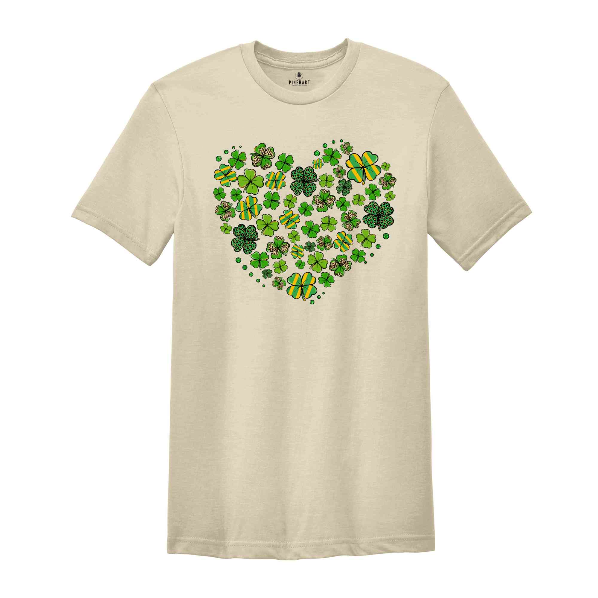 Saint Patricks Day Heart Shirt, Shamrock Heart Shirt, St. Patricks Day Tshirt, Shamrock Shirt, Patrick's Day Shirt