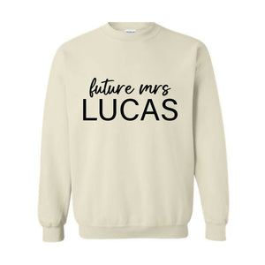 Custom Future Mrs Sweatshirt, Engagement Sweatshirt, Bride To Be Sweater, Custom Bridal Sweater, Future Mrs