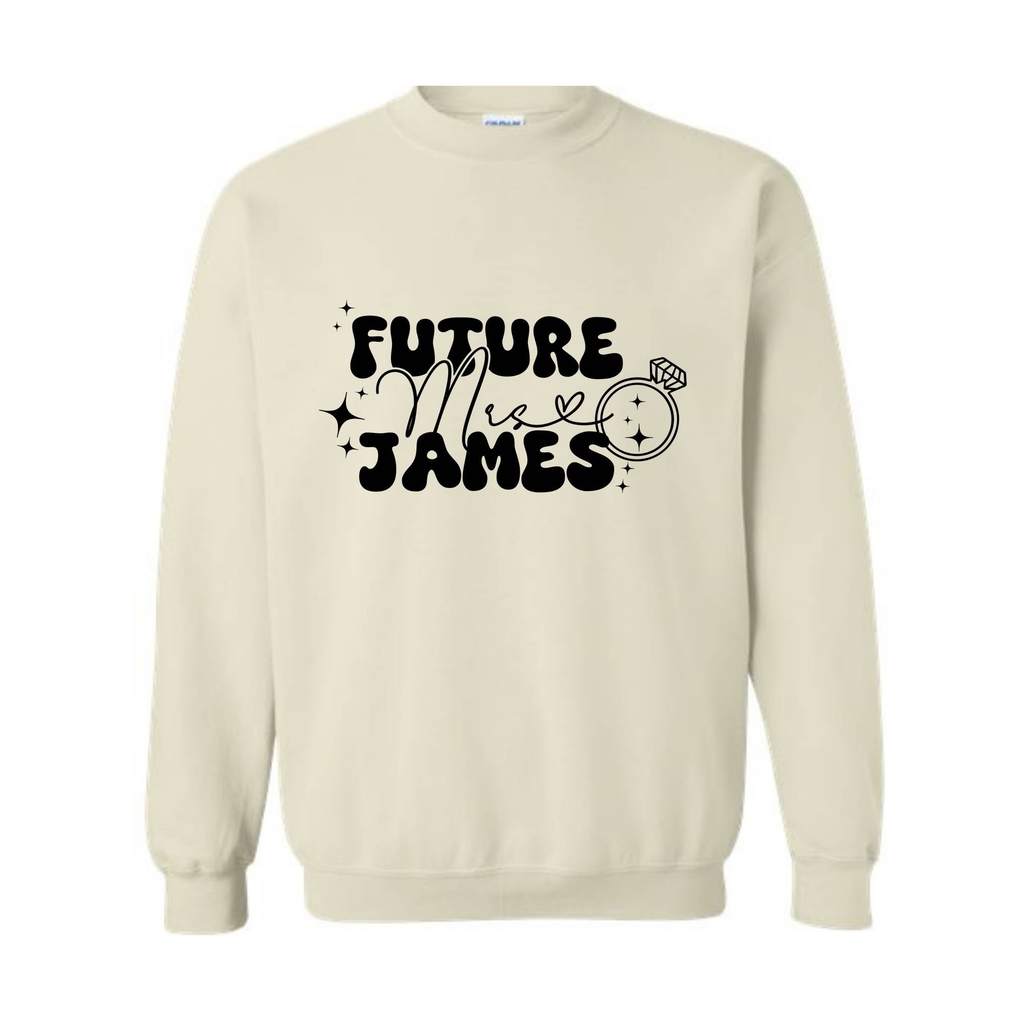 Future Mrs Sweatshirt, In My Engaged Era Sweatshirt, Custom Future Mrs Sweater, Custom Bridal Sweater