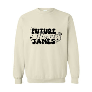 Future Mrs Sweatshirt, In My Engaged Era Sweatshirt, Custom Future Mrs Sweater, Custom Bridal Sweater