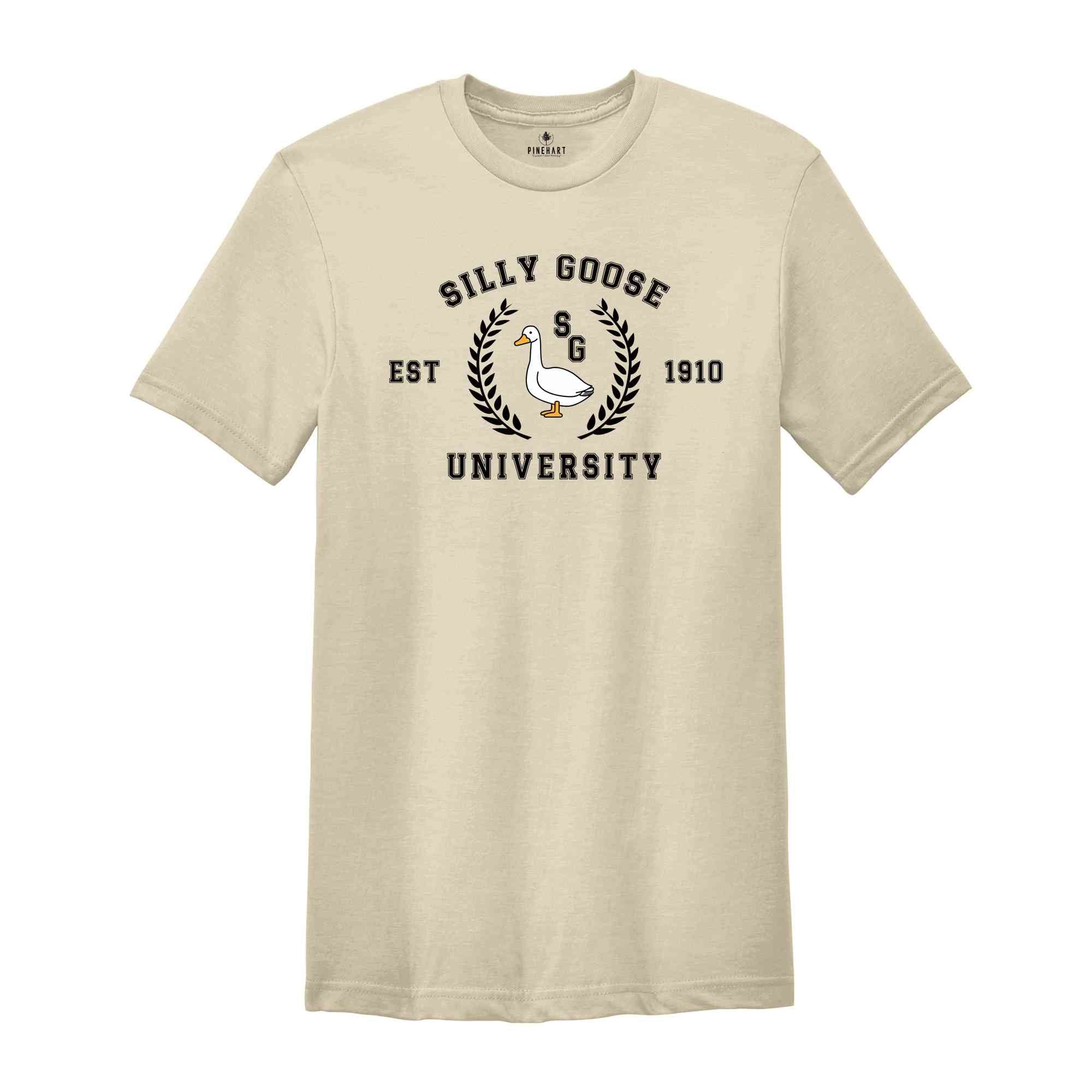 Silly Goose University Shirt, Est. 1910 Shirt, Funny Goose Shirt, Silly Goose College Shirt, Retro Goose Shirt, Vintage University Shirt