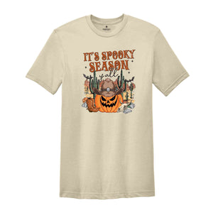 It's Spooky Season Y'All T-Shirt, Scary Pumpkin Shirt, Funny Halloween Shirt, Sartastic Halloween Shirt, Funny Halloween Tee, Halloween Gift