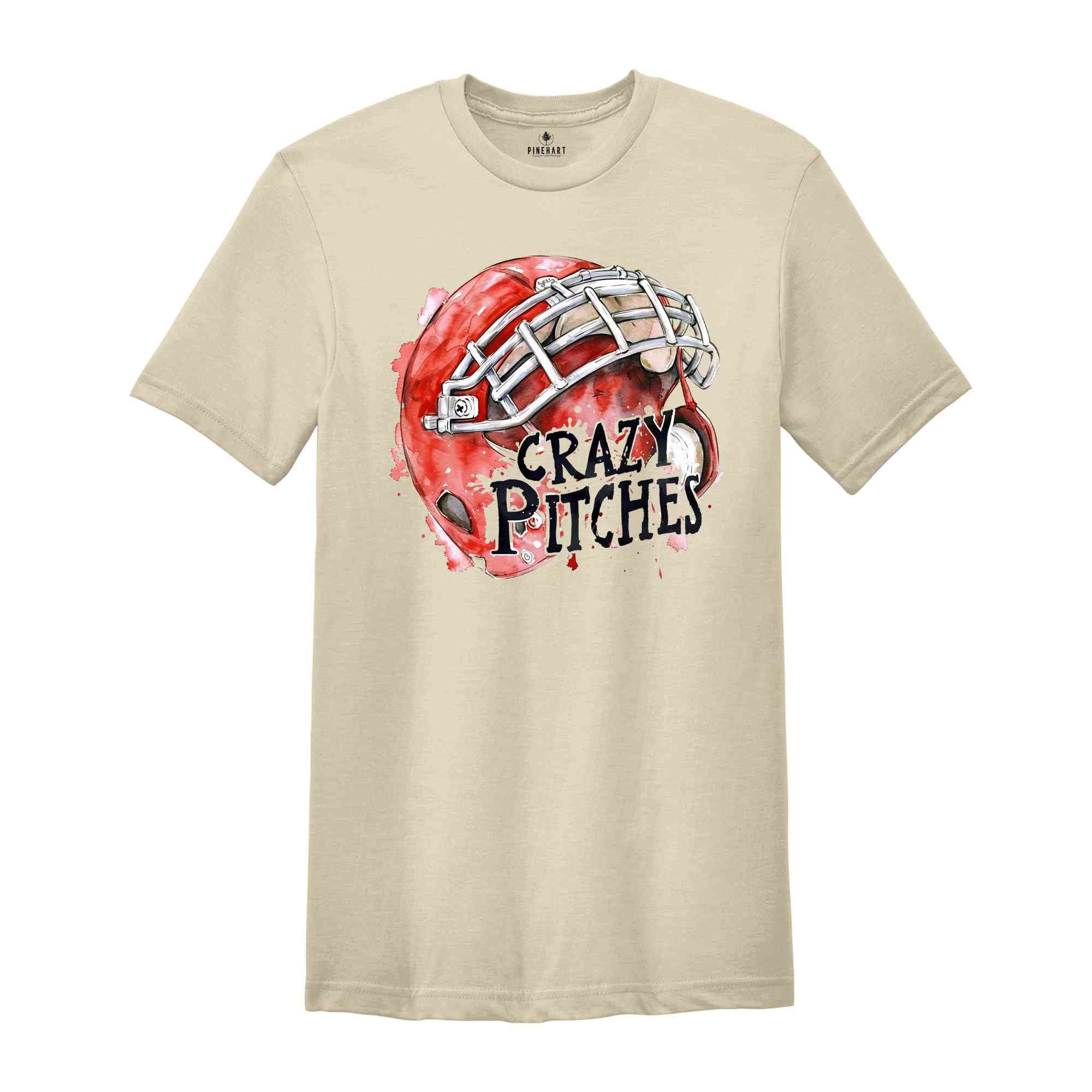 Crazy Pitches Shirt, Baseball Lover Shirt, Baseball Love Tees, Vintage Baseball Shirt, Funny Baseball Shirt, Baseball Coach Shirt