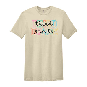 Third Grade Shirt, 3rd Grade Shirt, Third Grade Teacher Shirt, Grade Rainbow Shirt, Teacher Gift, Kids Third Grade Tee, Back To School