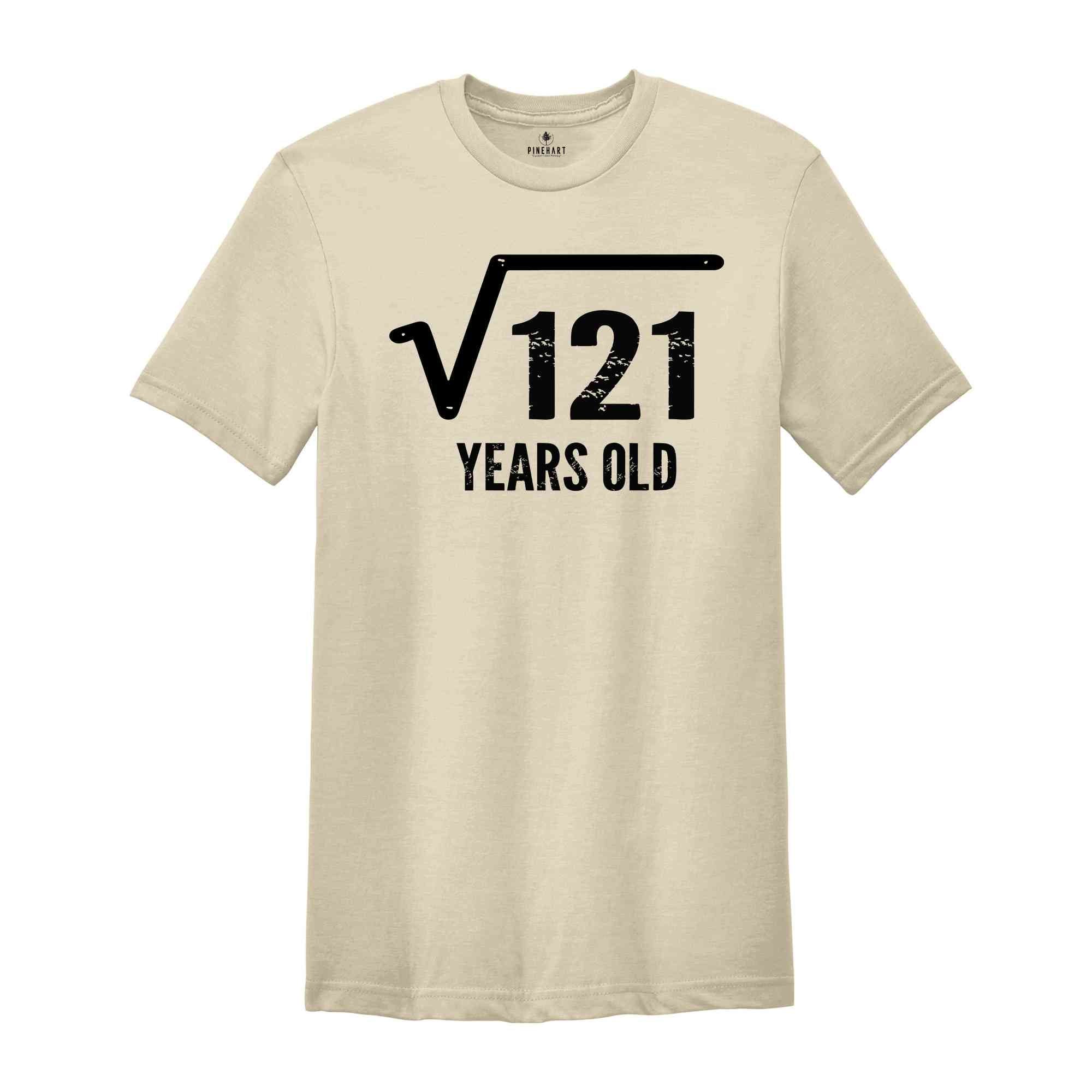 Square Root Of 121 Years Old Shirt, 11th Birthday Shirt, Born In 2013 Shirt, 11th Birthday Gift, 11th Birthday Party Shirt