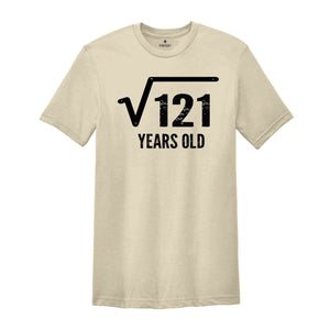 Square Root Of 121 Years Old Shirt, 11th Birthday Shirt, Born In 2013 Shirt, 11th Birthday Gift, 11th Birthday Party Shirt