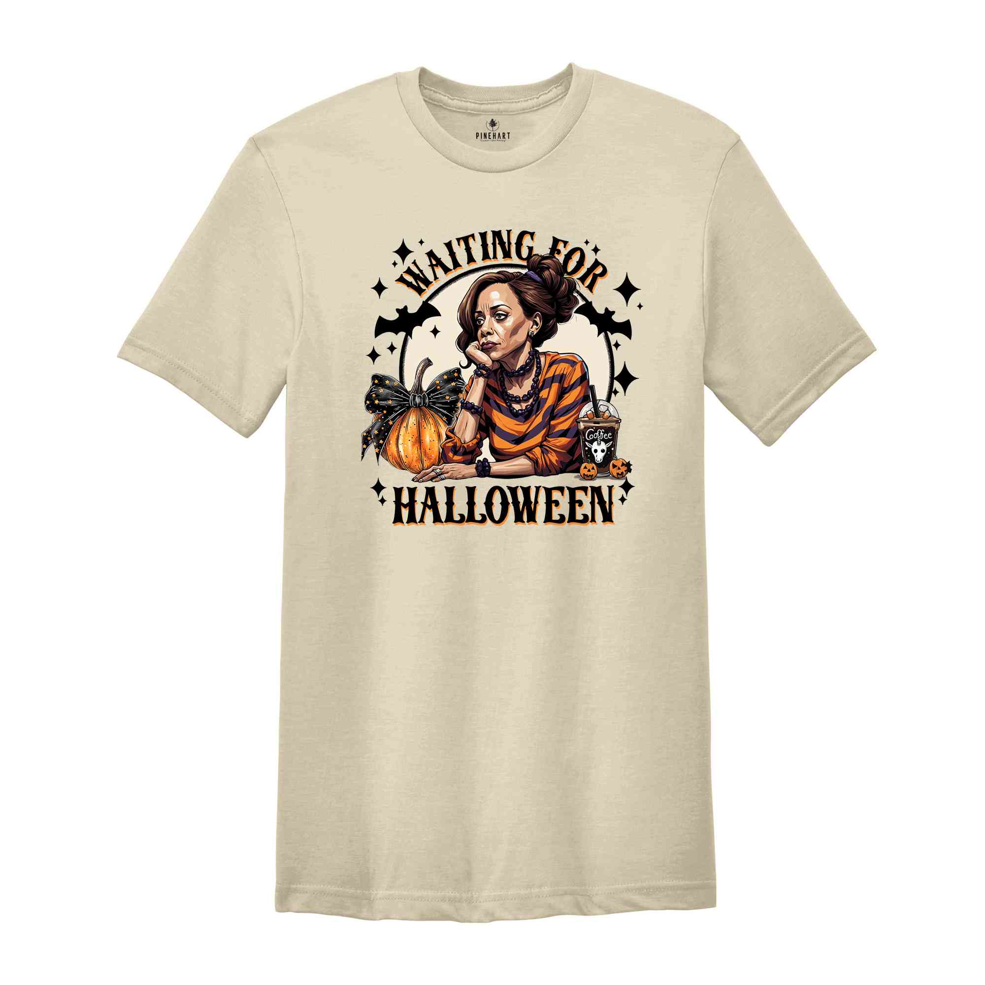 Waiting For Halloween Shirt, US Elections 2024 Tee, Kamala Harris Halloween Shirt, Halloween Gifts For Democrats