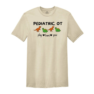 Dinosaur Pediatric OT Shirt, Occupational Therapy Shirt, Pediatric Ot Apparel, Occupational Outfit, Pediatric T-Shirt