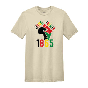 Juneteenth 1865 T-Shirt, Juneteenth Afro Shirt, Freeish Since 1865, Black Independence Day, Black Lives Matter Shirt