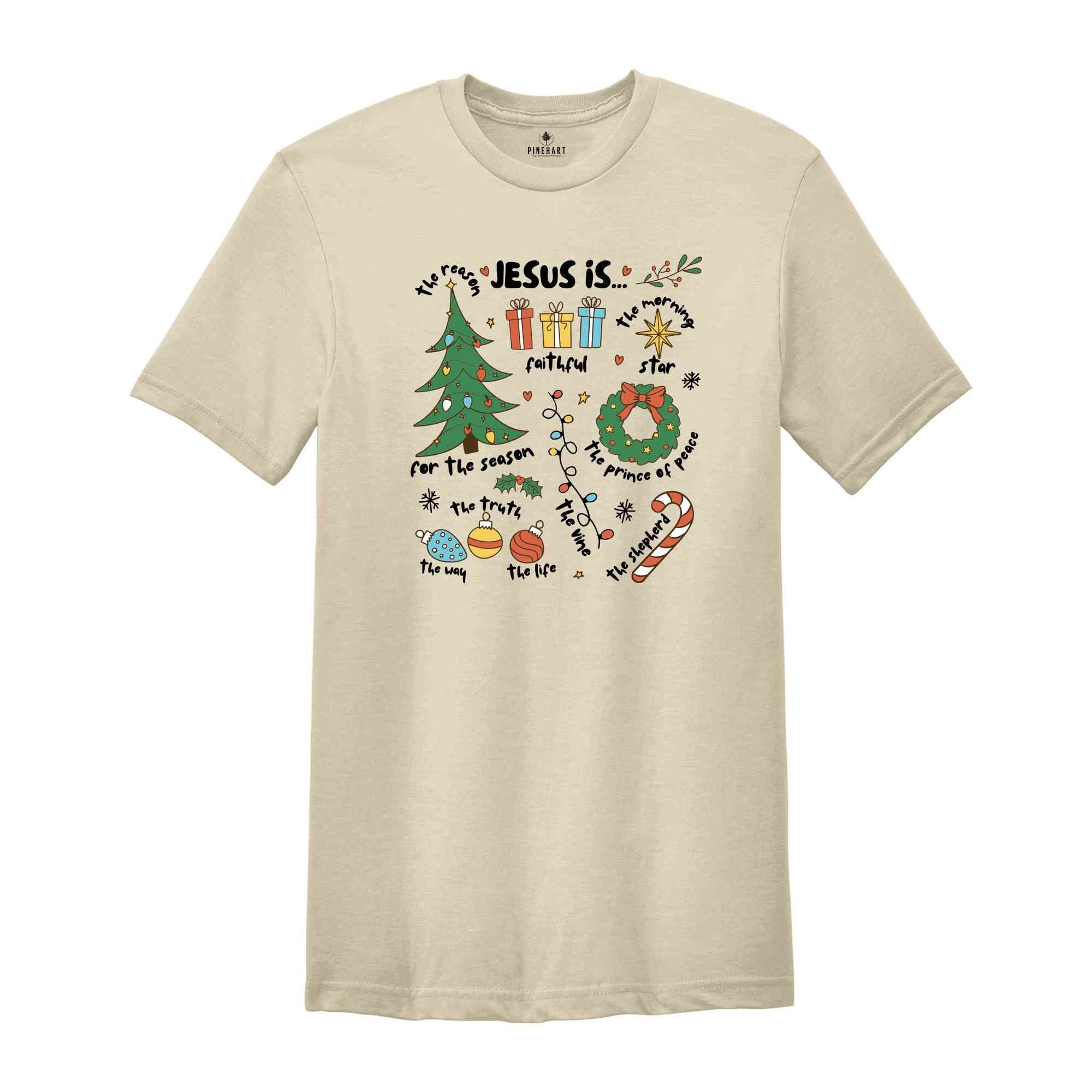 Jesus is The Reason for The Season Shirt, Religious Christmas Shirt, Nativity Shirt, Christian Christmas Shirt