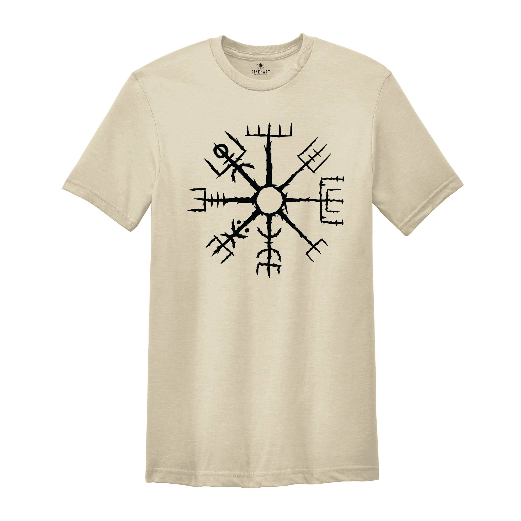 Vegvisir Shirt , Norse Mythology , Icelandic ,Nordic Icelandic Compass , Iceland Symbol,Iceland Travel Gifts ,Runic Compass ,Nordic Shirt