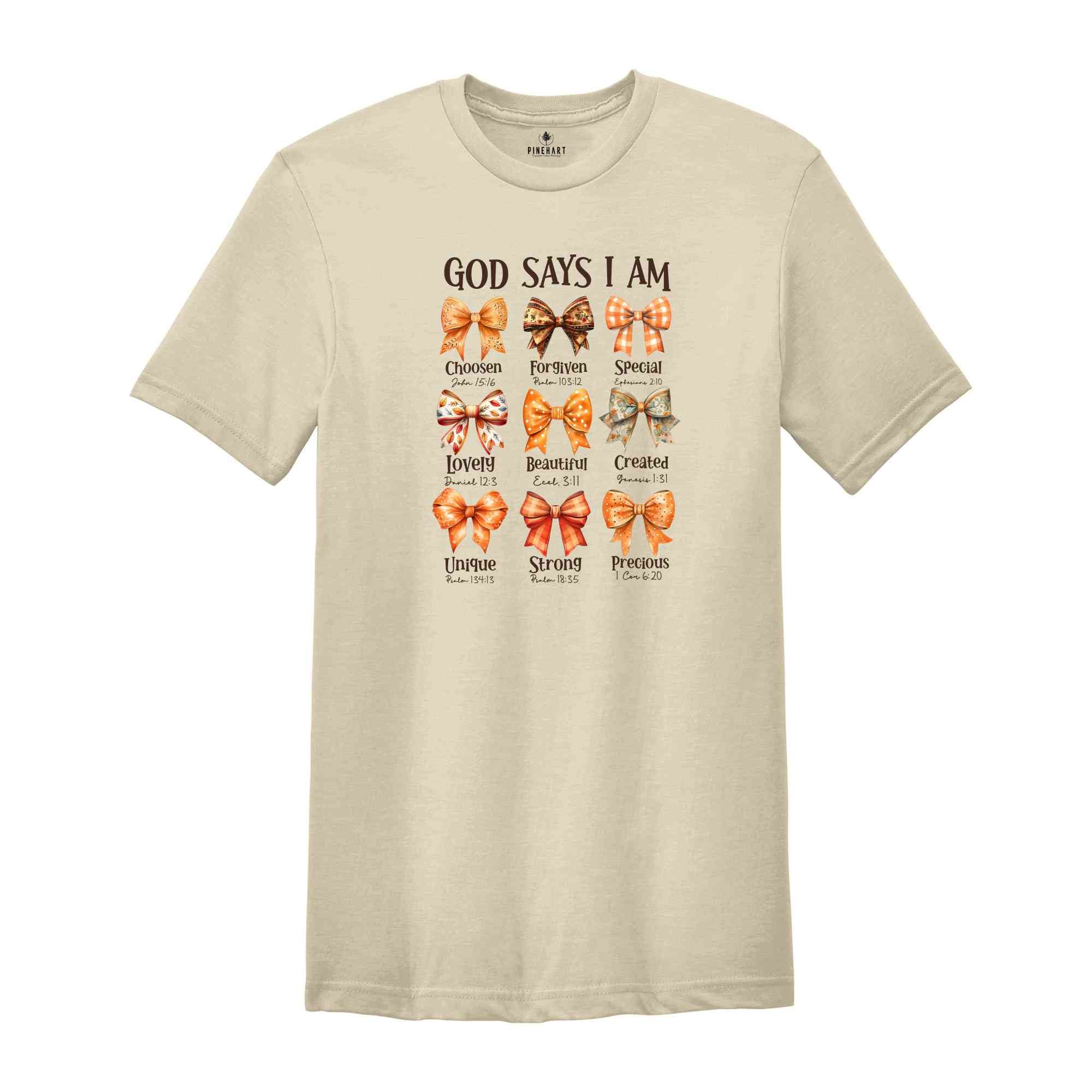 God Says I Am Shirt, Cute Fall Shirt, Fall Vibes Shirt, Halloween Shirt, Religious Shirt, Halloween Gift, Christian Shirt, Spooky Vibes