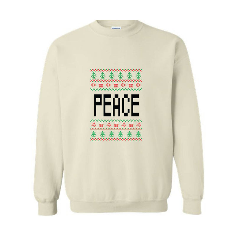 Peace Come In Peace Sweatshirt, Cute Christmas Couple Sweatshirt, Husband Christmas Sweater, Christmas Party Shirt, Christmas Couple Gift