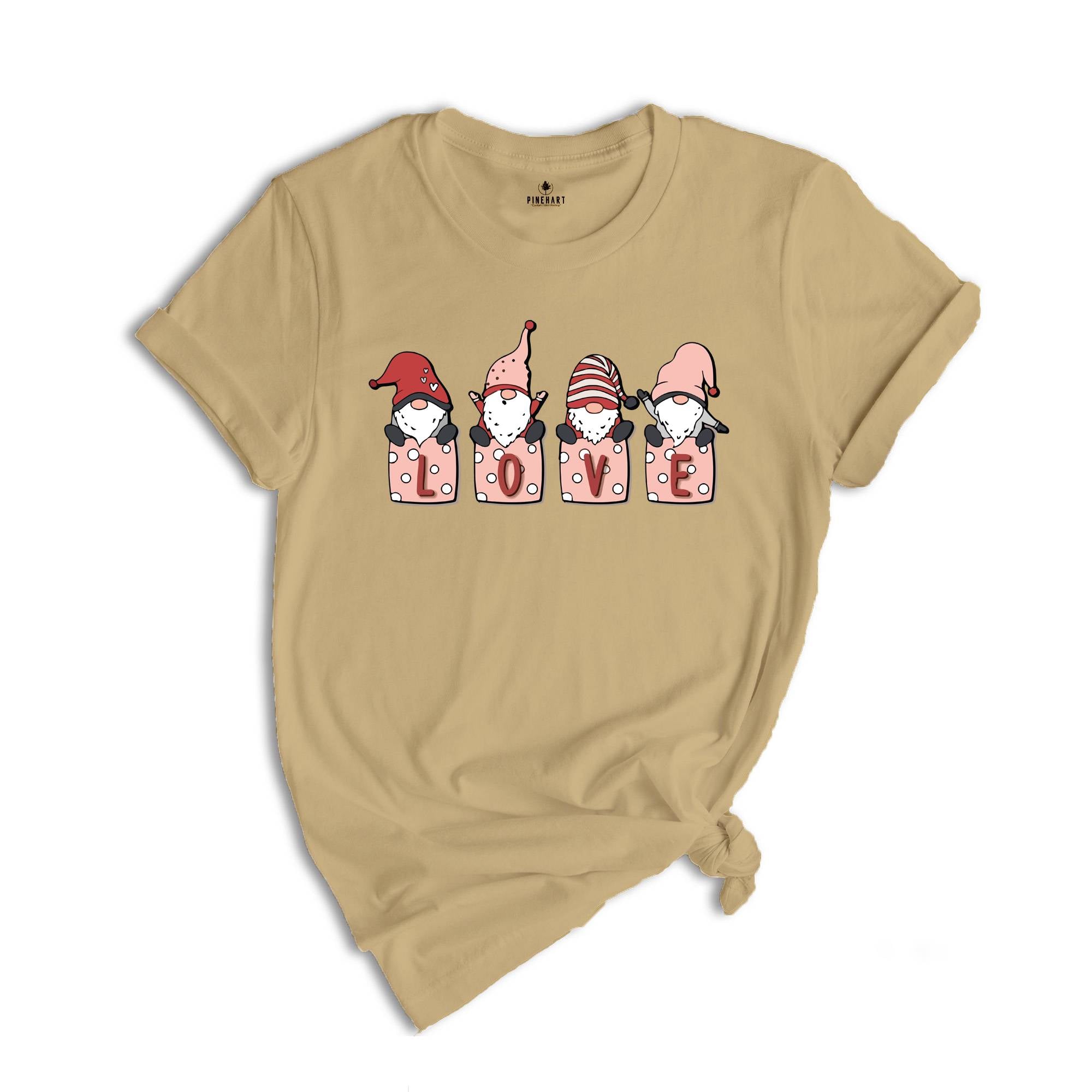 Love Gnomie Shirt, Cute Valentine Shirt, Valentines Day, Valentines Day Gift, Love Shirt, Valentines Shirt, Couple Shirt, Lover Tee