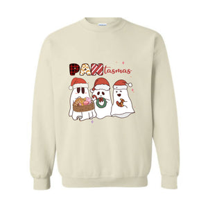 Pantasmas Ghost Chirstmas Sweatshirt, Cute Ghost Sweater, Cute Christmas Sweat, Ghost Santa Sweatshirt, Christmas Party Tee