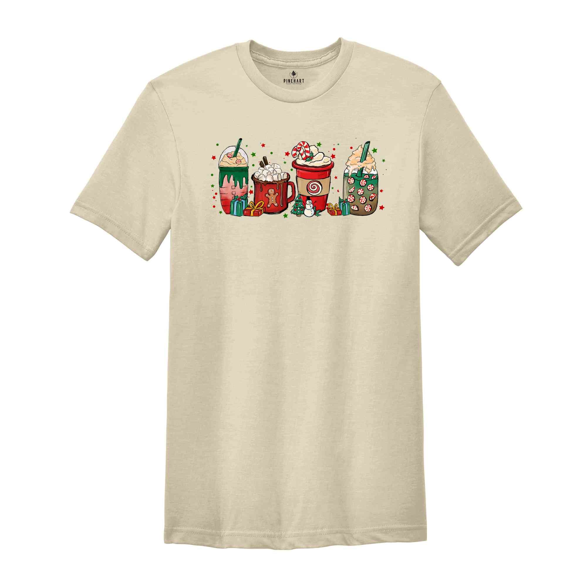 Christmas Coffee Mugs Shirt, Christmas Coffee Shirt, Christmas Tree Shirt, Santa Shirt, Christmas Crewneck, Holiday Shirt