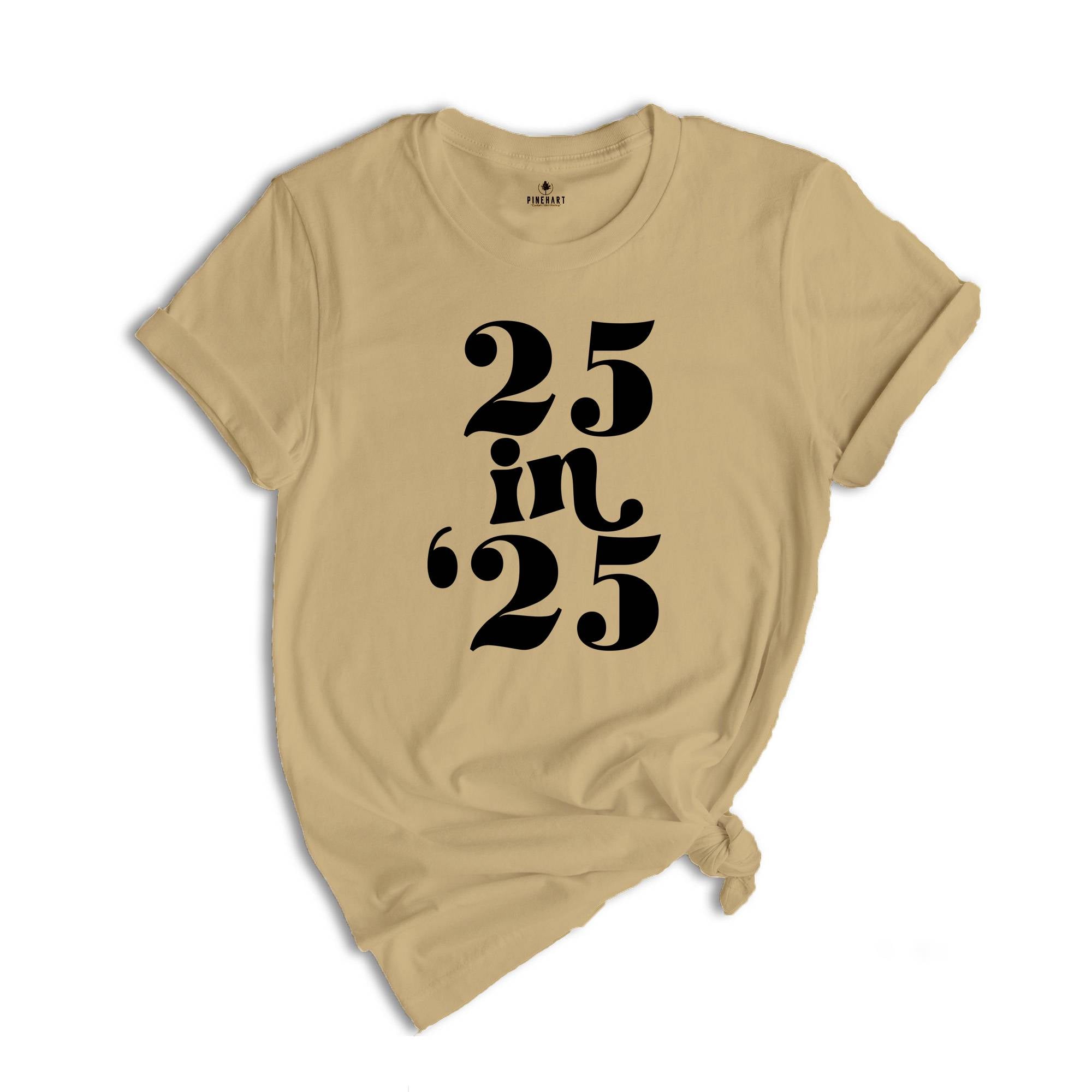 25 In 25 Shirt, 25st Birthday Gift, 25nd Birthday Shirt, 25 Years Old Tee, 25 Years Old Birthday Gift, 25nd Birthday Party, 25 Years Old Tee