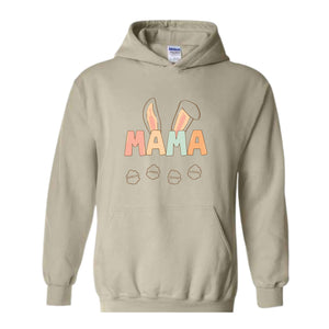 Custom Mama Easter Hoodie, Mama Hoodie With Kids Names, Happy Easter Hoodie, Personalized Easter Day Hoodie