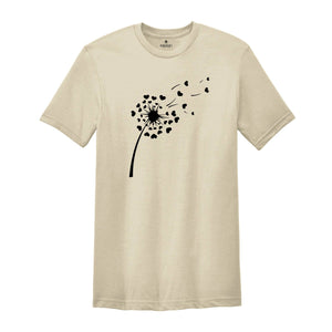 Dandelion Tee, Just Breathe Shirt, Dandelion Flower Tee, Inspirational Shirt, Floral Shirt, Dandelion T-Shirt, Dandelion Flower