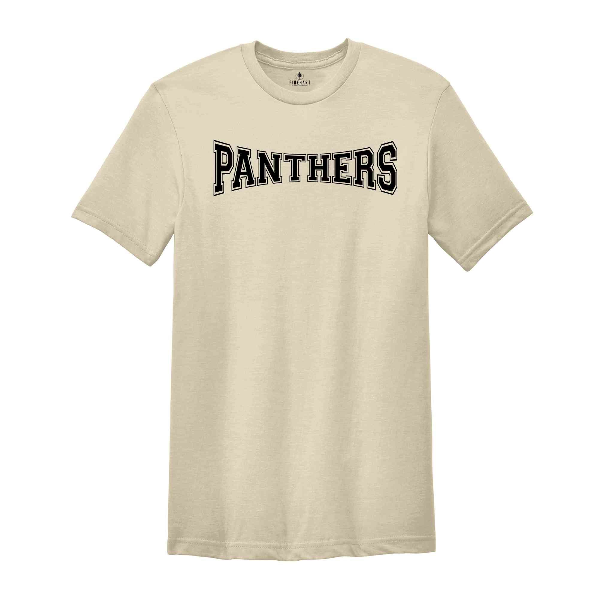 Panthers Team Shirt, Panthers Spirit Shirt, Team Mascot Shirt, Football Team Shirt, School Spirit Apparel, Panthers Mascot Shirt